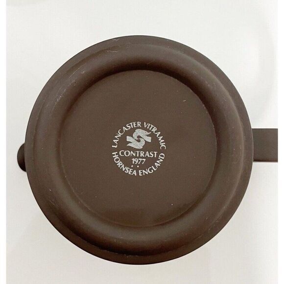 Hornsea England Contrast 1977 Teapot Creamer Sugar Set Retro Mid Century Modern - Picture 3 of 4